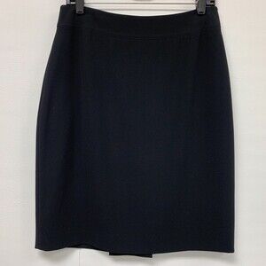 Ann Taylor Women's Skirt 8 Black Lined Straight Pencil